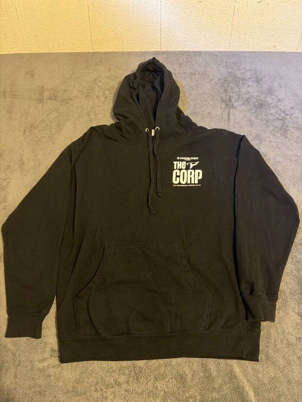 Barstool Sports The Corp Hoodie Mens L Black